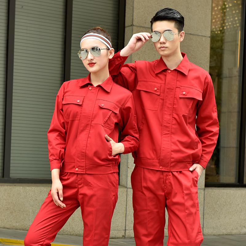  劳动帆布老保电焊工装工作服套装衣服男士防烫耐磨长袖劳保服定制