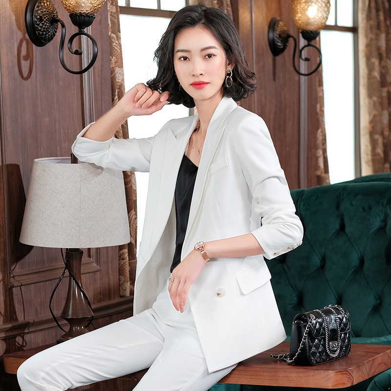 西装套装女春秋季休闲设计感小众英伦风气质小西服两件套厂家直销
